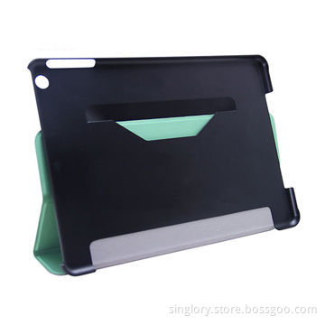 Three-folder Leather Case for iPad Air with PC Housing, OEM and ODM Orders Welcomed